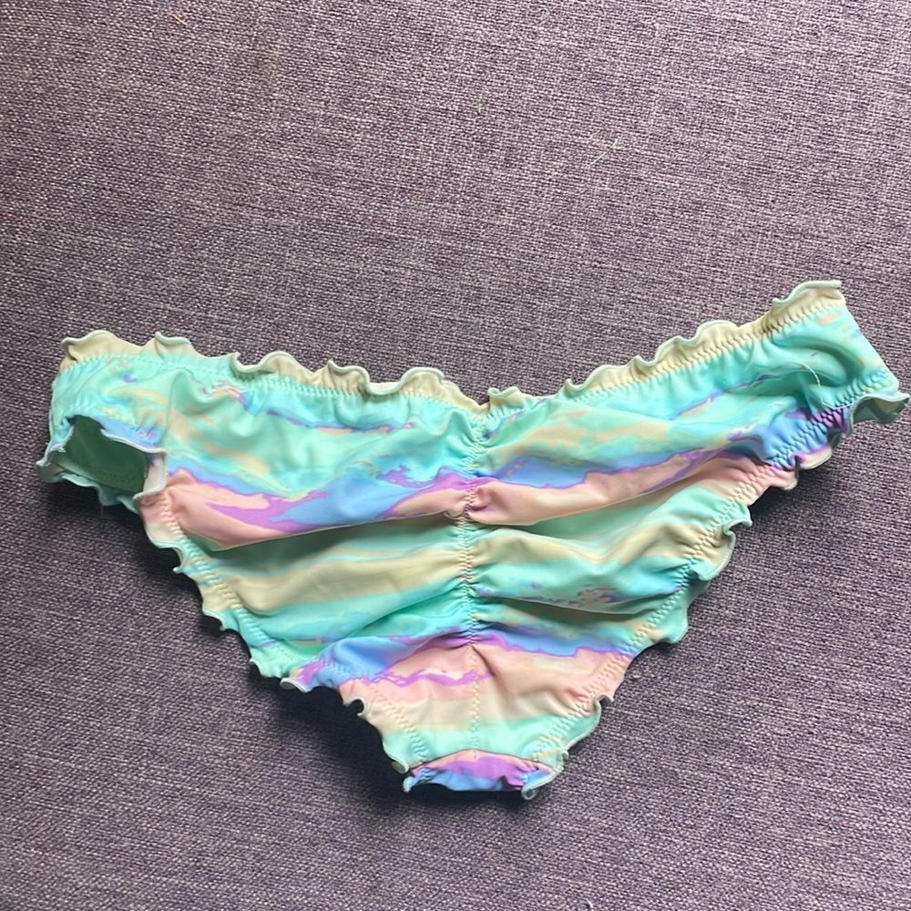 Victorias Secret Cheeky Ruffle Swim Bottoms size xs